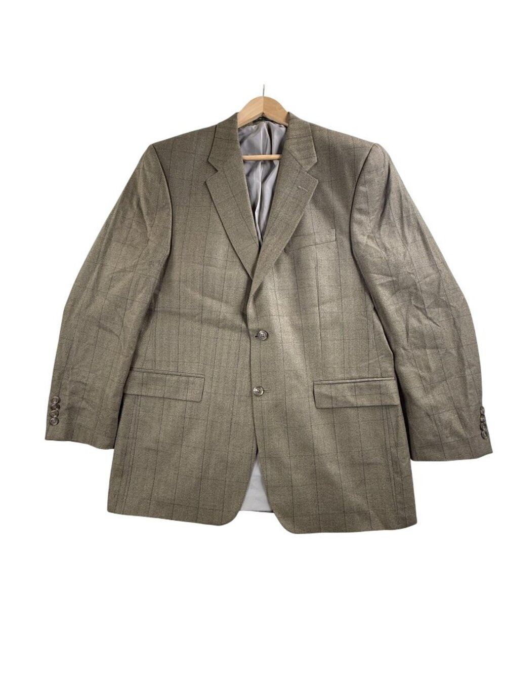 Lauren Ralph Lauren Blazer Mens 42L Brown Herringbone Tweed Sport Coat Jacket